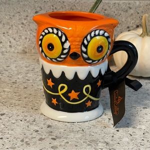 Johanna Parker Owl Mug Carnival Cottage Halloween spooky circus vintage style